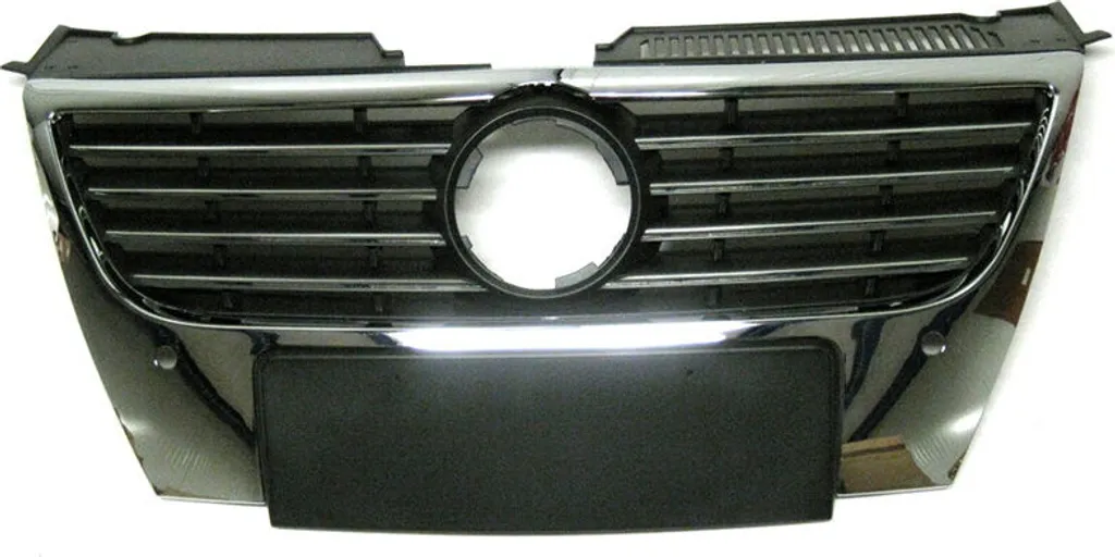 Relooking avant pour VW Passat 3C B6 avec grille chrome et plaque US