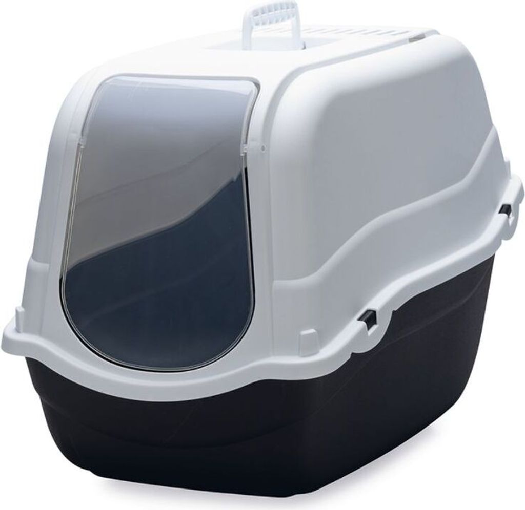 Beeztees Romeo - Katzentoilette - schwarz/weiß - 57x39x41 cm