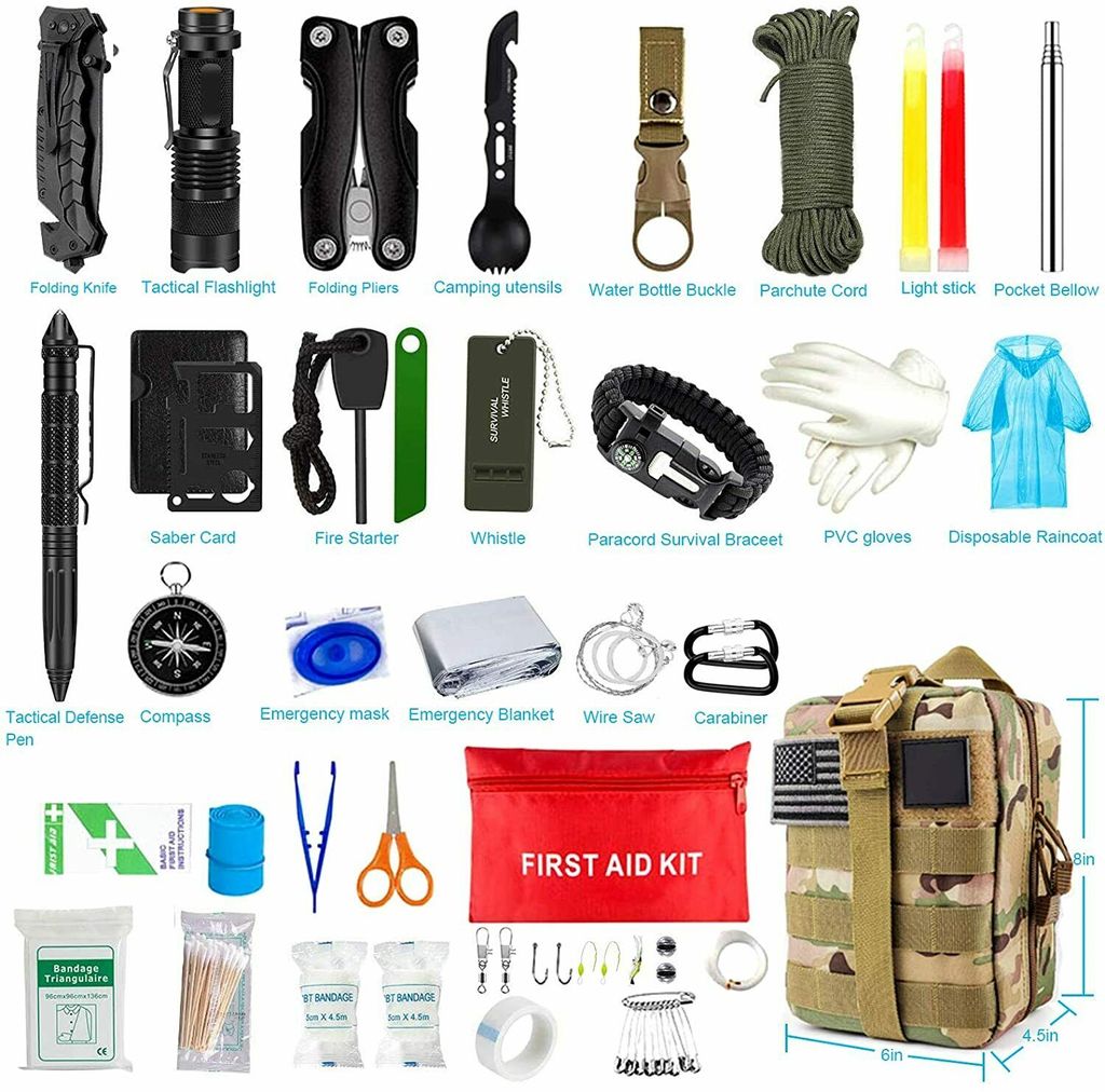 Tarnung)Außen Notfall Survival Gear Kit Set