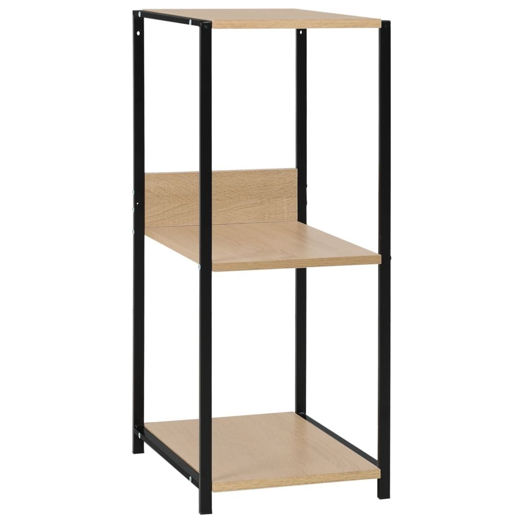 Libreria piccola color rovere nero 33,5x39,6x79,7cm Immagine del prodotto 
