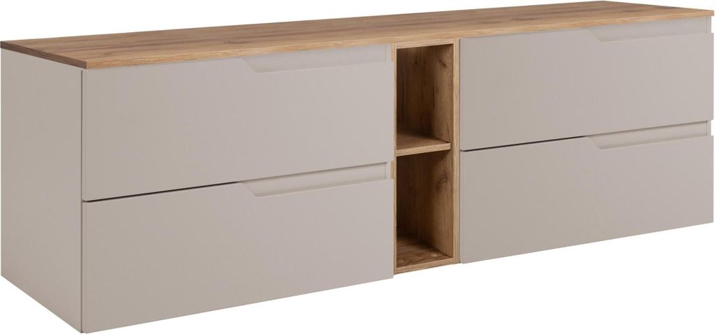 RODAN | Skriňa pod Umývadlo - Béžová a Hnedá - 140 cm - S Obrázok produktu 