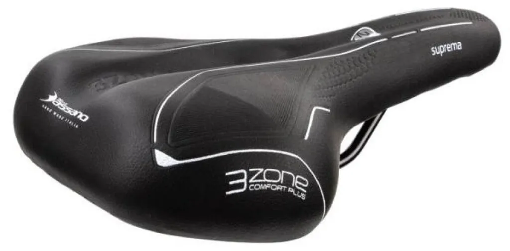 Selle Bassano Suprema 3Zone : Solution contre les Douleurs de Selle à Vélo Noir