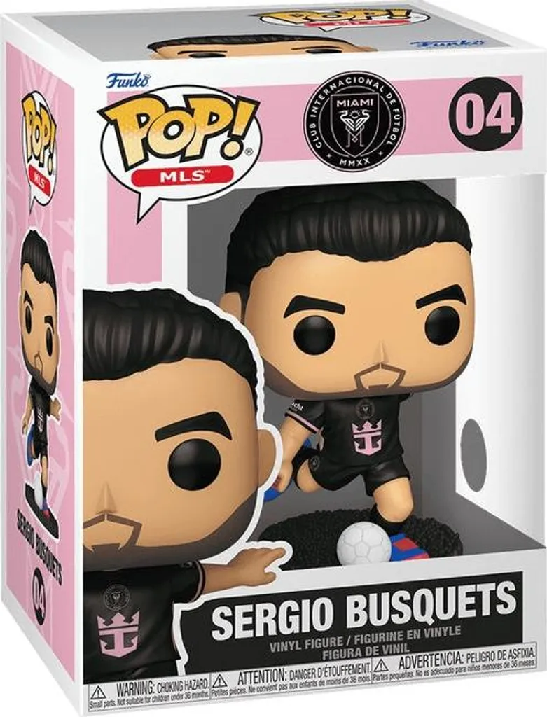 Figurine de collection Sergio Busquets Funko Pop! MLS Inter Miami 10cm