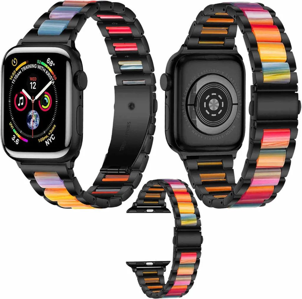 Cinturino Metallo Resina iWatch 38/40/41mm Design Contemporaneo