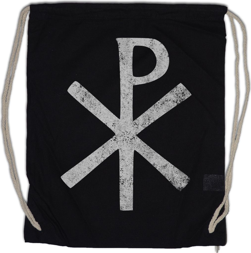 Urban Backwoods Chi Rho Symbol, Turnbeutel, Farbe: Schwarz