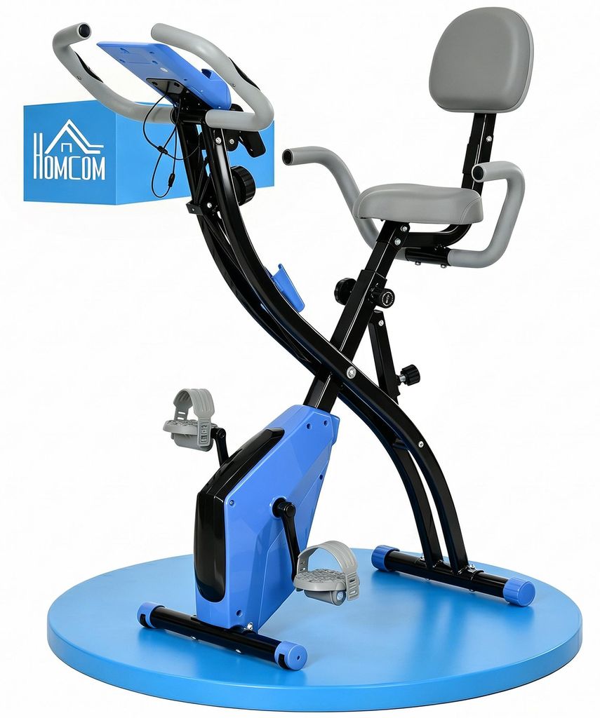 HOMCOM Heimtrainer X-Bike Fahrradtrainer LCD-Display Produktbild 