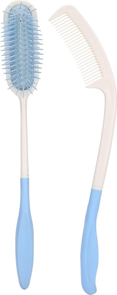 Lange Reikwijdte Haarborstels für Senioren - Luftkissenhaarbürste und Kamm mit langem Griff