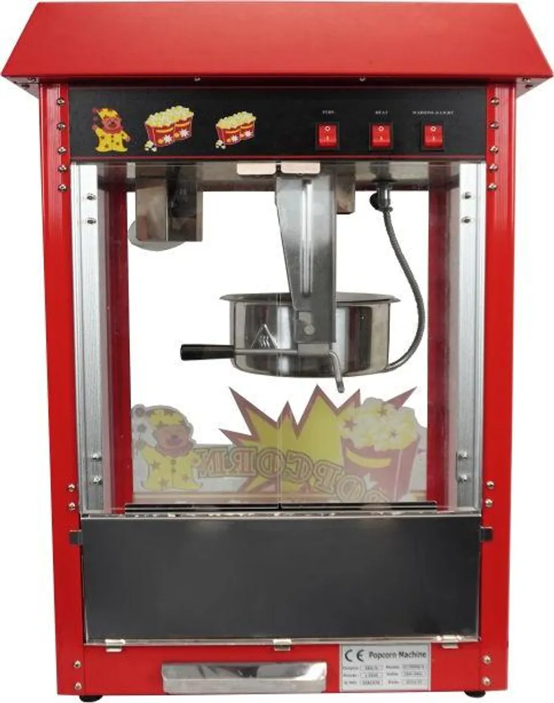 Machine à pop-corn professionnelle avec vitrine chauffante - 8