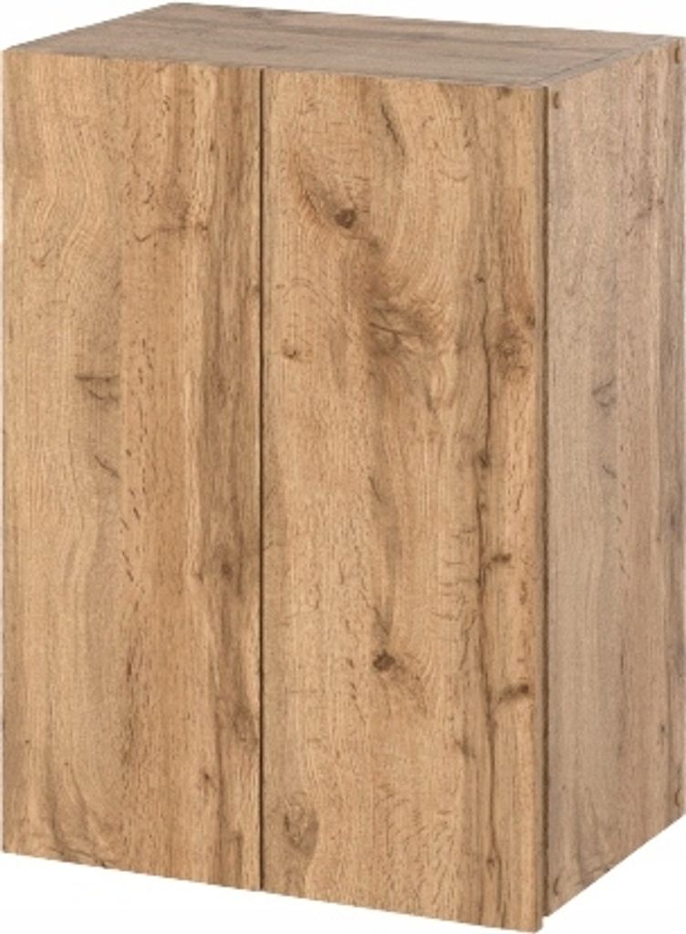 Badezimmer-Wandschrank - Badschrank Badezimmermöbel Waschküche Waschmaschinenregal Hängeschrank Badmöbel mit Stauraum (Wotan Eiche) 40cmx60cmx25cm