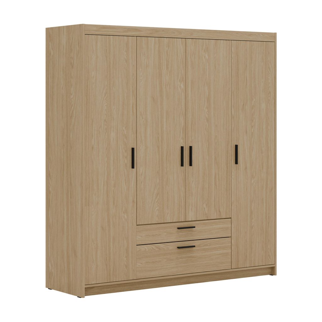 AX LIVING Armoire à tiroirs Penderie chene huilé Armoire Image du produit 