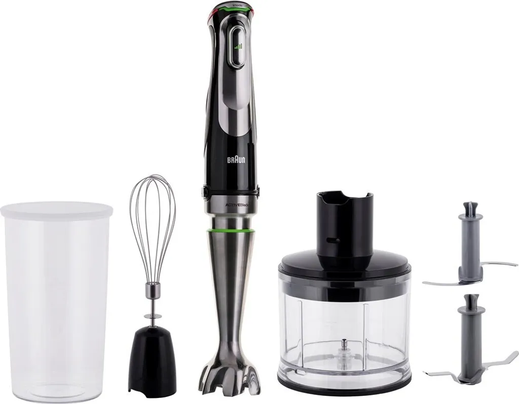 Mixer des Aliments Durs avec le Braun MultiQuick 9 MQ 9135XI 1200W Noir Inox