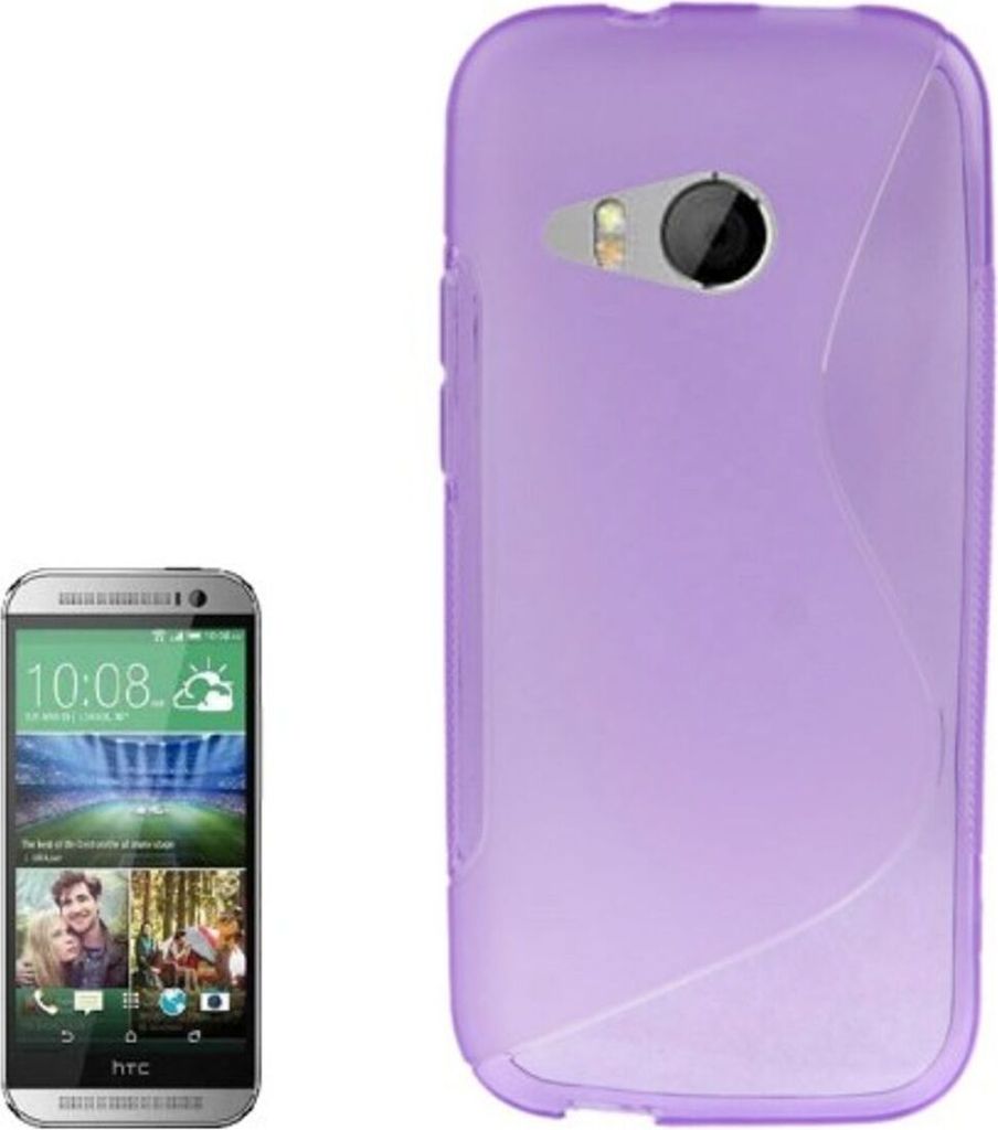 Handyhülle TPU Schutzhülle Case Cover für HTC One mini 2 Lila / Violett
