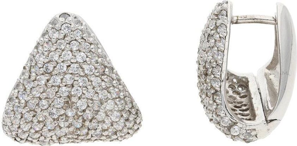 JuwelmaLux Damencreolen 925 Silber mit Zirkonia JL30-06-4595