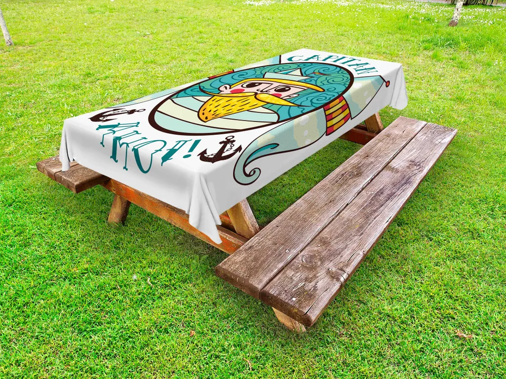 ABAKUHAUS Tropicale Servizio all'Americana, Rainforest Foglie giganti, Rettangolare Decorativo per Sala da Pranzo Cucina, 40 cm x 180 cm, Grigio Polvere