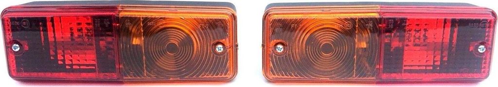 2x Rückleuchte Traktor Anhänger LKW Rücklicht Schlepper Pritsche 12V 24V 195x65