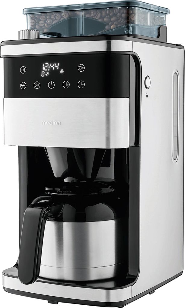 MEDION Kaffeemaschine mit Mahlwerk und Thermoskanne (1 Produktbild 