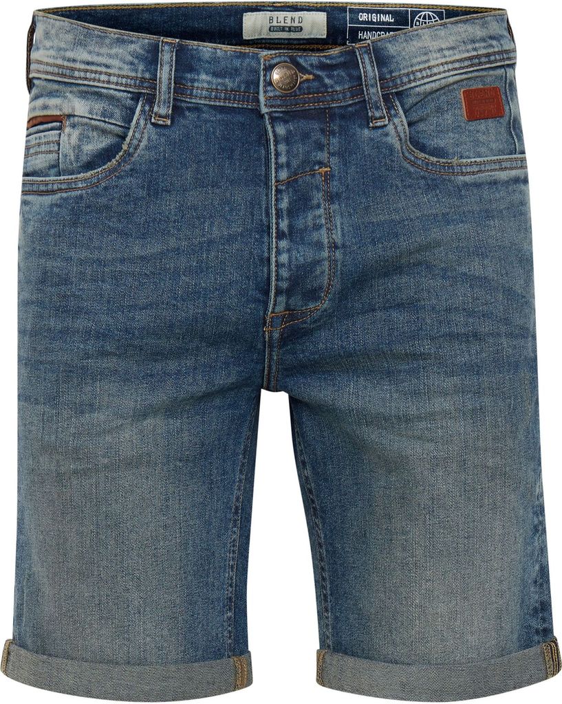 BLEND BHMartels Herren Jeans Shorts kurze Denim Hose mit Destroyed-Optik Stretch 5-Pocket-Form Baumwollmischung Regular fit