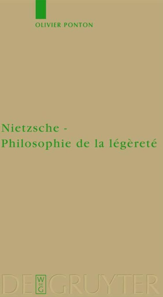 Nietzsche - Philosophie de la légèreté