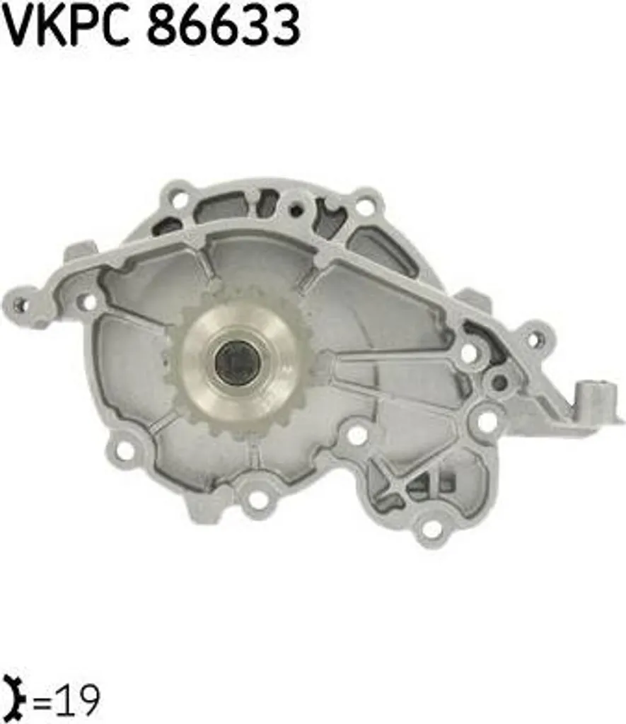 SKF VKPC86633 Pompe à eau refroidissement moteur pour OE 7700106101