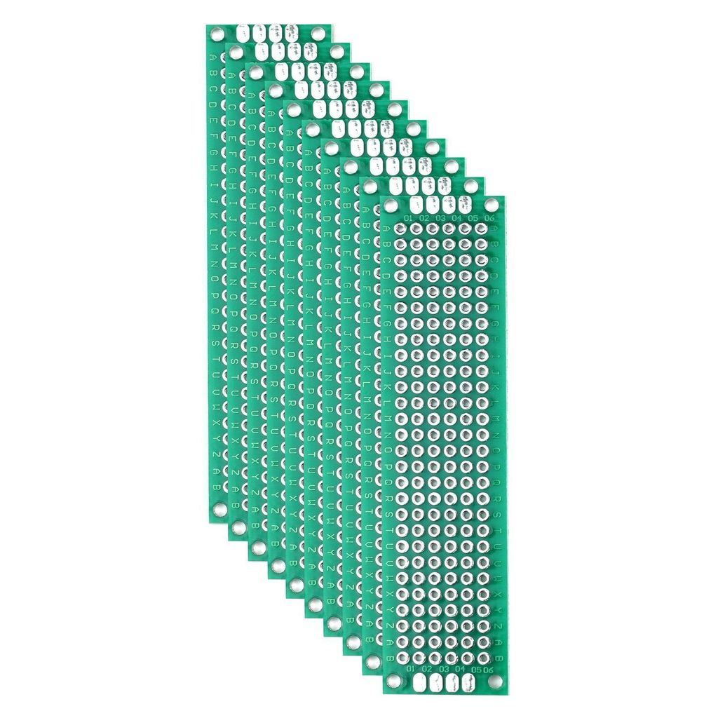 Lochrasterplatine, doppelseitig, 2x8cm, 10 Stück Produktbild 