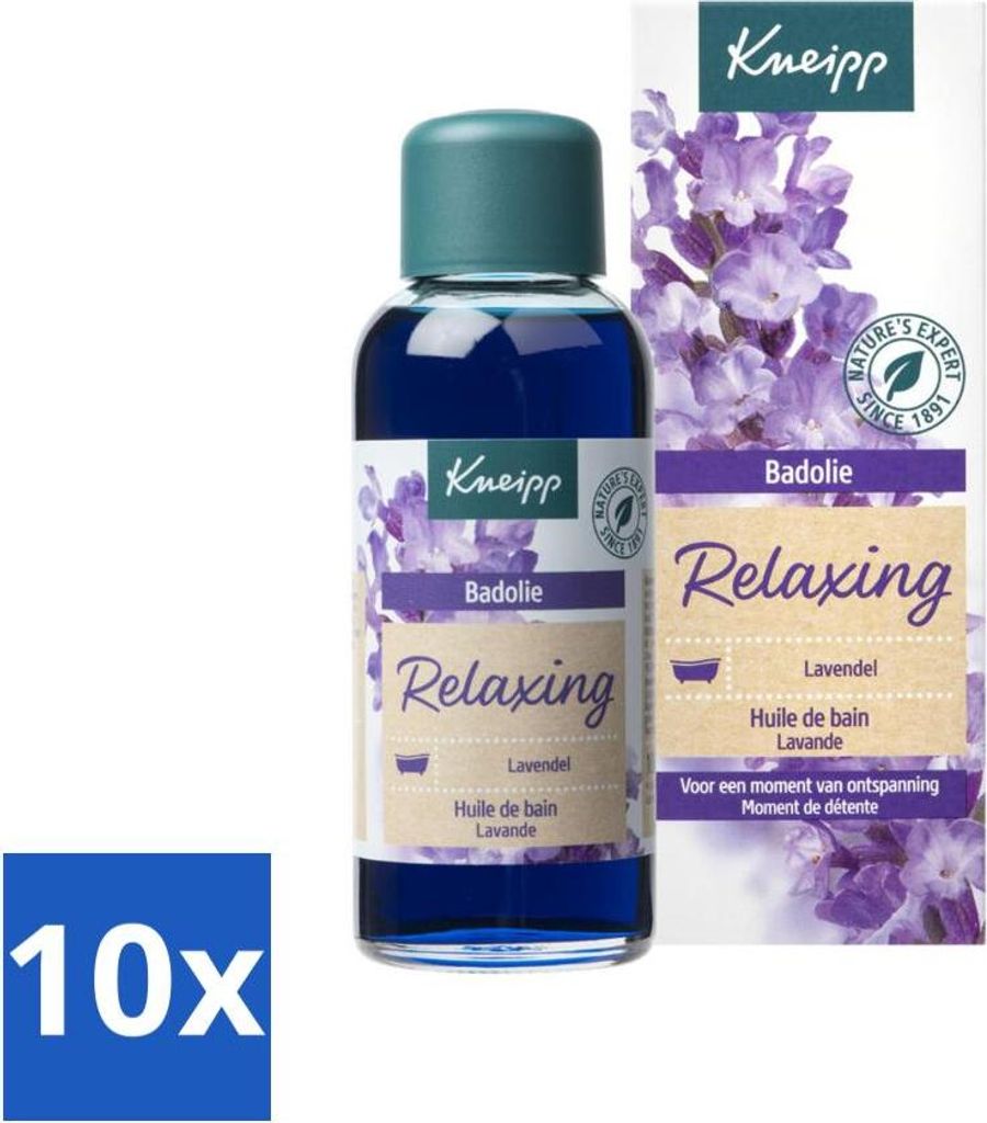 Kneipp - Badeöl - Lavendel - Entspannender Duft - 100 ml - Vorteilspack - 10 Stücke