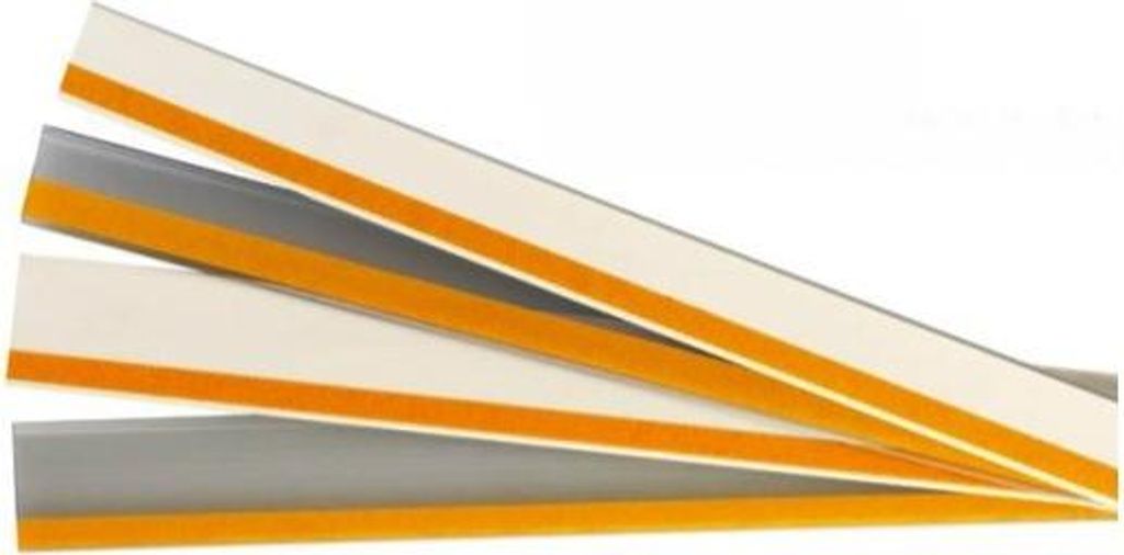 Selbstklebende Preisschiene 988x38mm mit transparentem Schaumstoffband