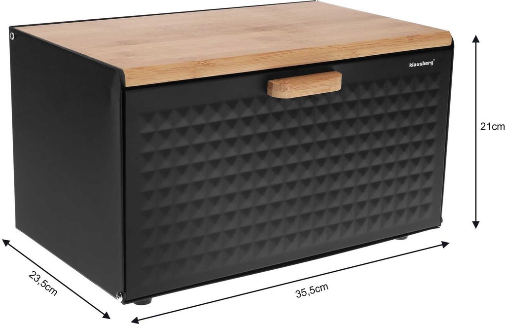 Klausberg chlebak stalowo-drewniany dwustronny KB7425 Zdjęcie produktu 