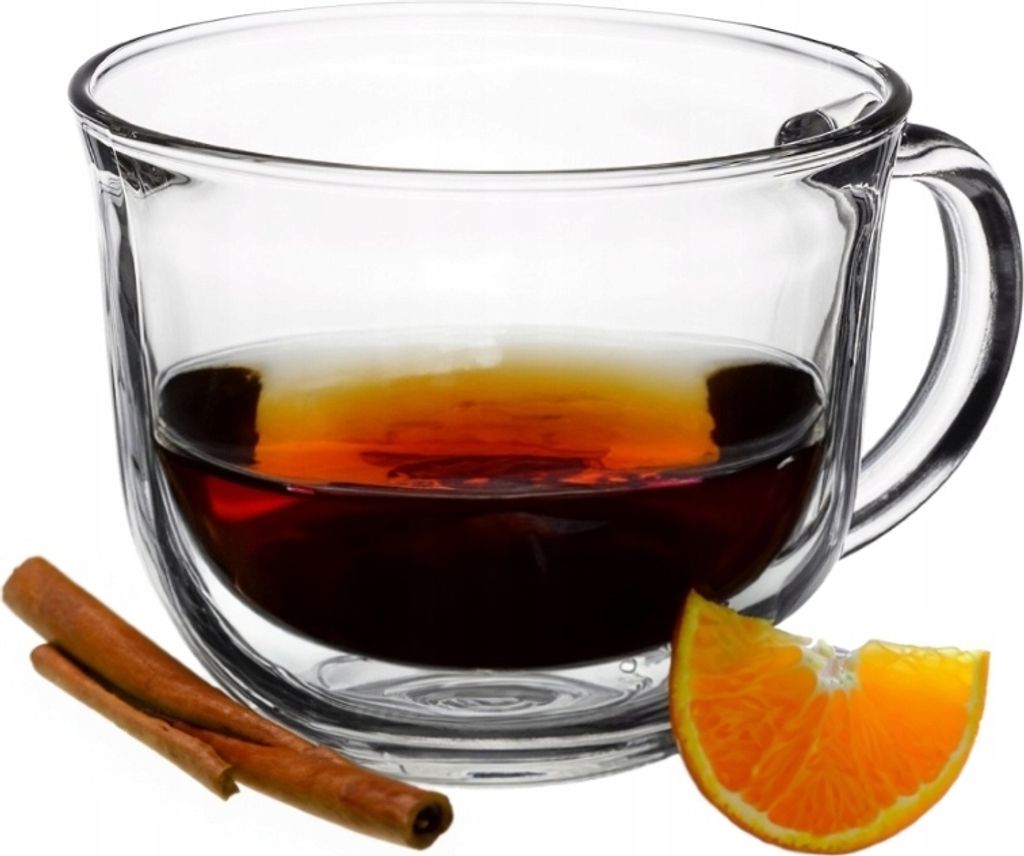 Verre à thé avec oreille en verre épais 480 ml Leo Image du produit 