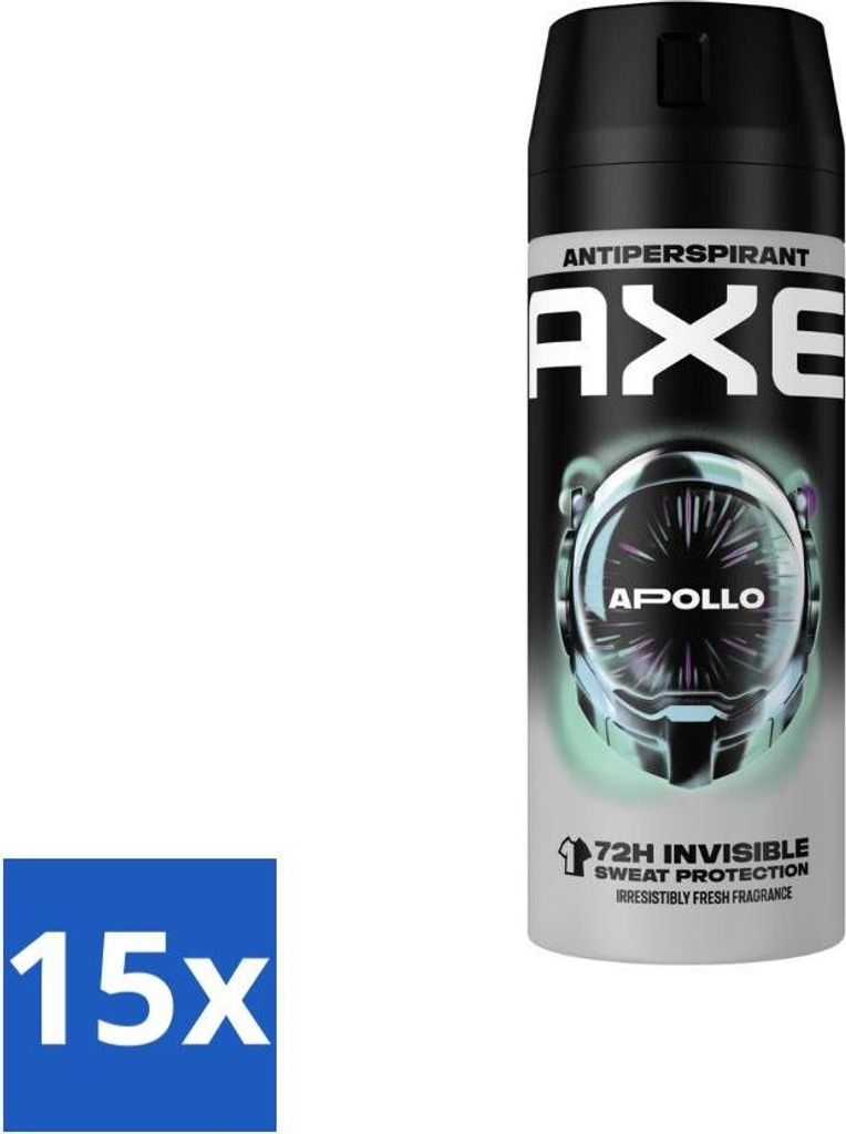 Ax Antitranspirant Spray Apollo 150 ml - Vorteilspack - 15 Stücke