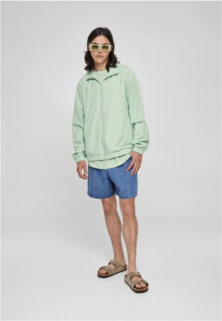 Giacca Urban Classics Wide Track Jacket Verde Vintage 3XL Oversize - 5