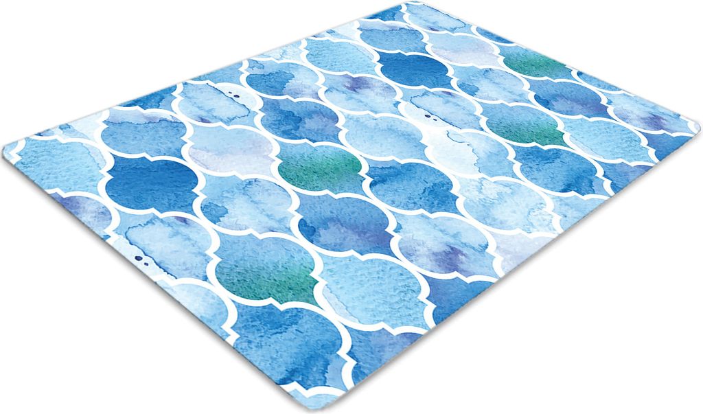 Stuhlunterlage Bürostuhlunterlage 120 cm x 90 cm Bodenmatte Bürostuhlunterlage - Marokkanisches Muster