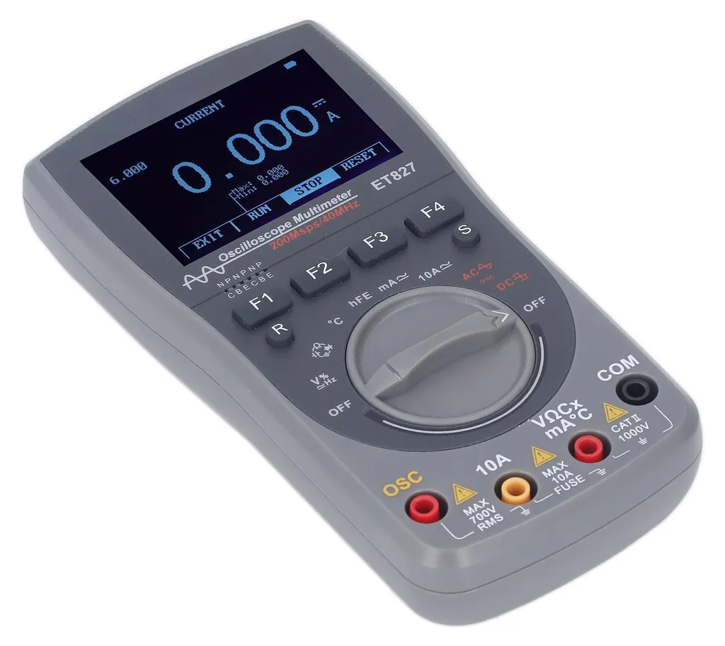 Multimètre-oscilloscope portable pour diagnostic et maintenance réseau