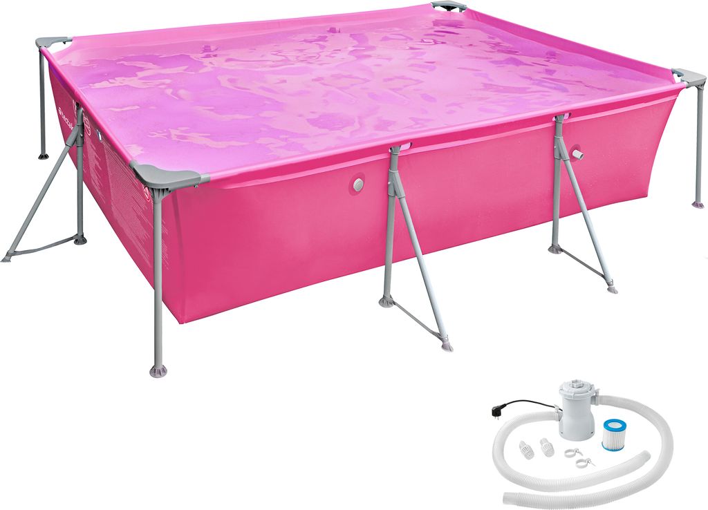 Swimming Pool Summertime rechteckig solider Stahlrahmen Produktbild 