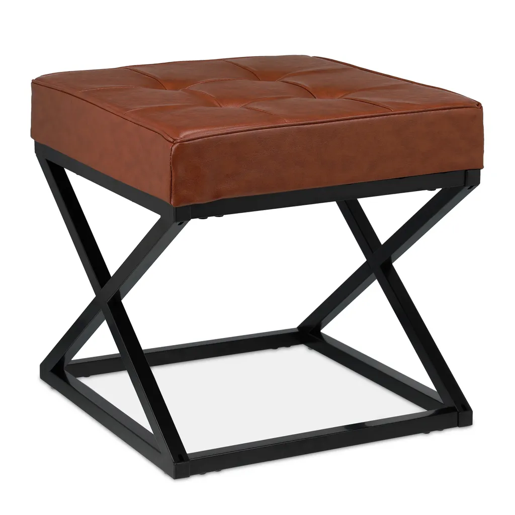 Pouf Relaxdays Similpelle: Design Contemporaneo per Casa Moderna - 8