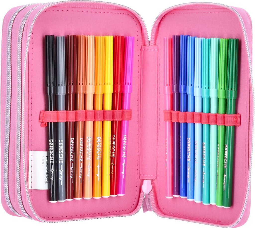 Depesche 3-Fach Federtasche TOPModel ONE LOVE pink Produktbild 13