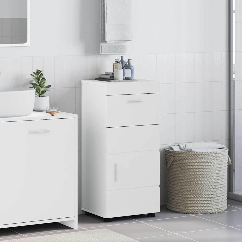 "Spring Sale"Badezimmerschrank/Badezimmermöbel- modernes Design - Badkommode --Set mit Speicher TULUM Weiß 37x31,5x82cm NEU121028 - Badezimmersch...