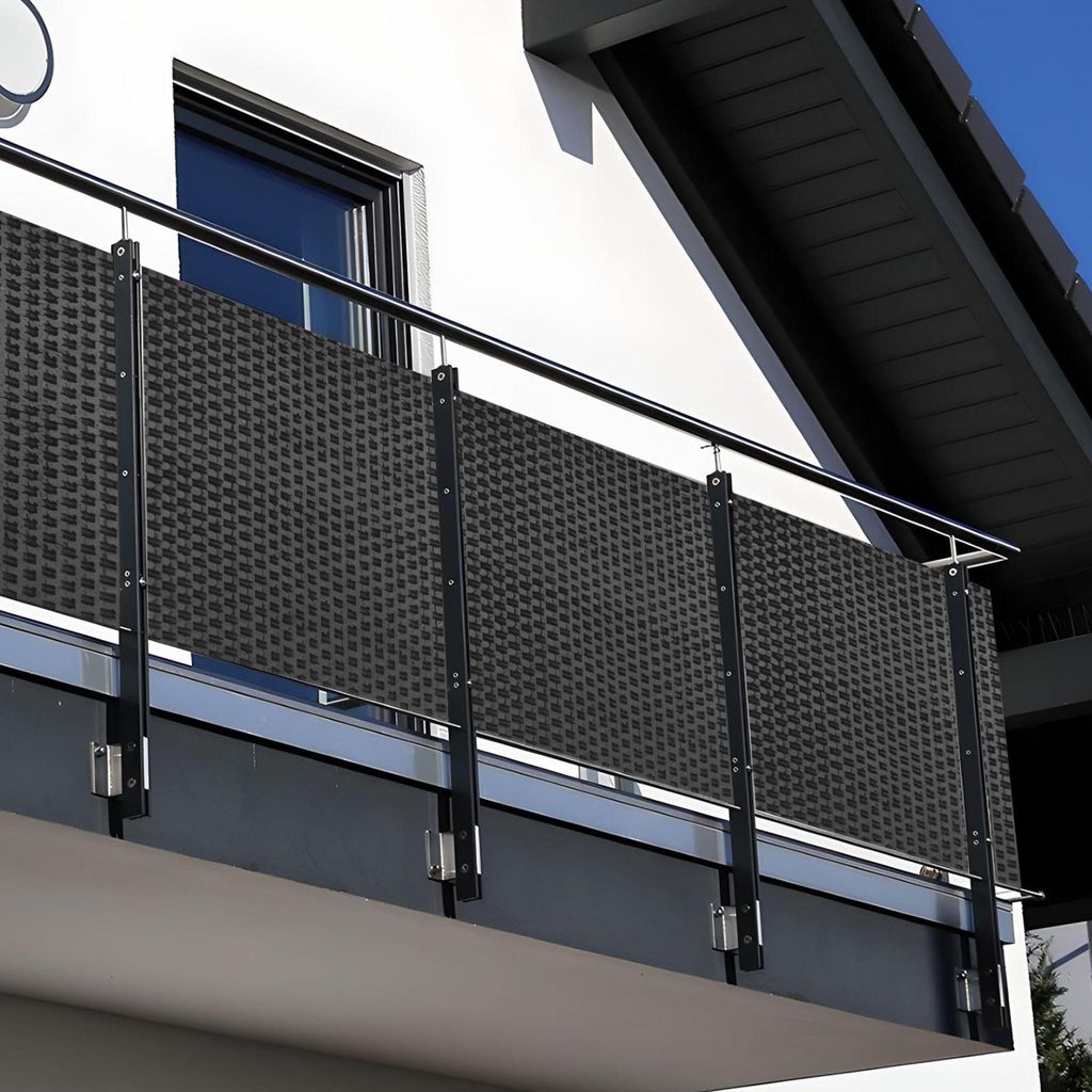 NYVI Polyrattan Balkon Sichtschutz Privafence 90x300 cm Produktbild 