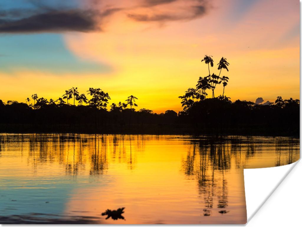 MuchoWow Poster Wasser - Natur - Sommer - Himmel 160x120 cm - Foto Plakat