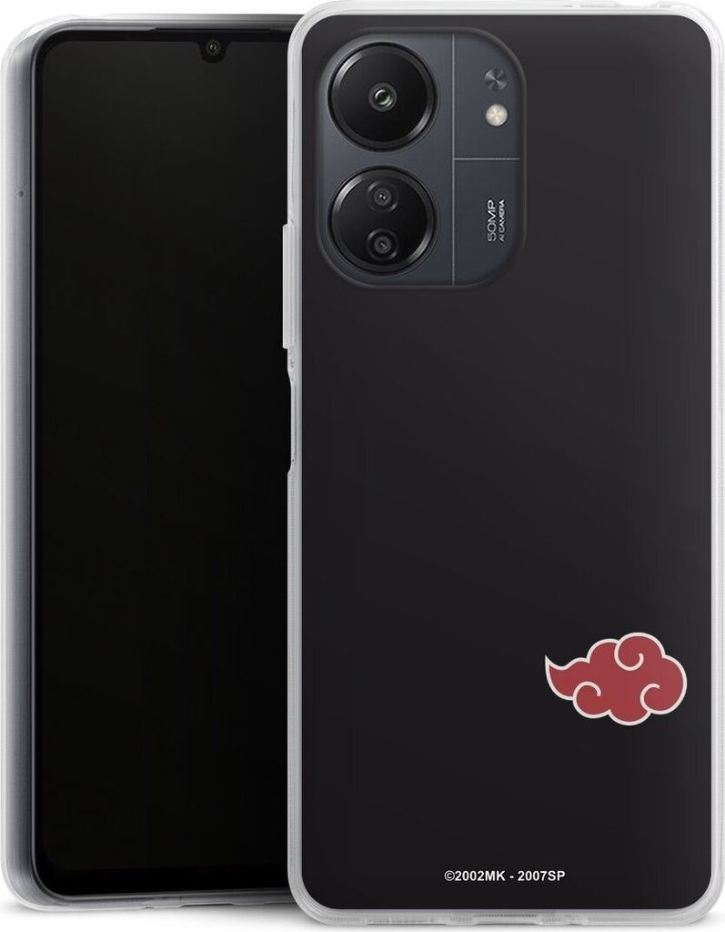 DeinDesign Handyhülle für Xiaomi Redmi 13C 5G Silikon Hülle Case Smartphone Schutzhülle Naruto Shippuden Offizielles Lizenzprodukt Akatsuki