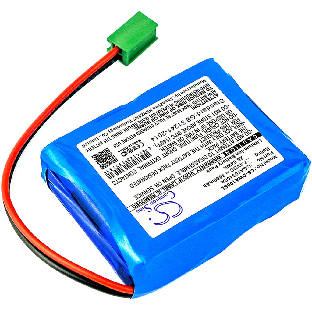 Batteria TECHTEK per CEMB DWA 1000 | Sostituzione E-1080 Professionale - 2