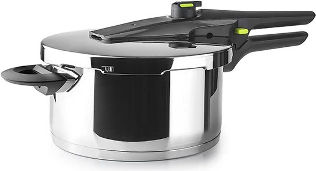 Ibili Exklusiv 4l Argento - Pentola a Pressione Inox per Cucina Sana