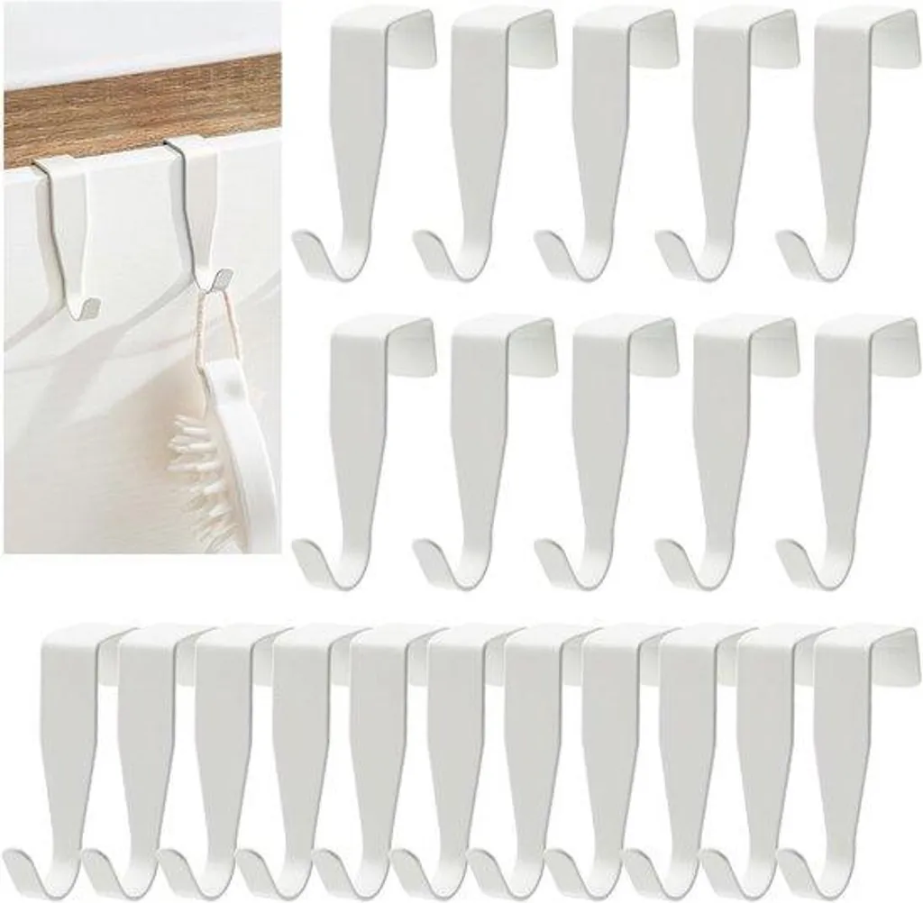 Optimisation Rangement Porte Lot de 20 Patères Gain de Place Maison