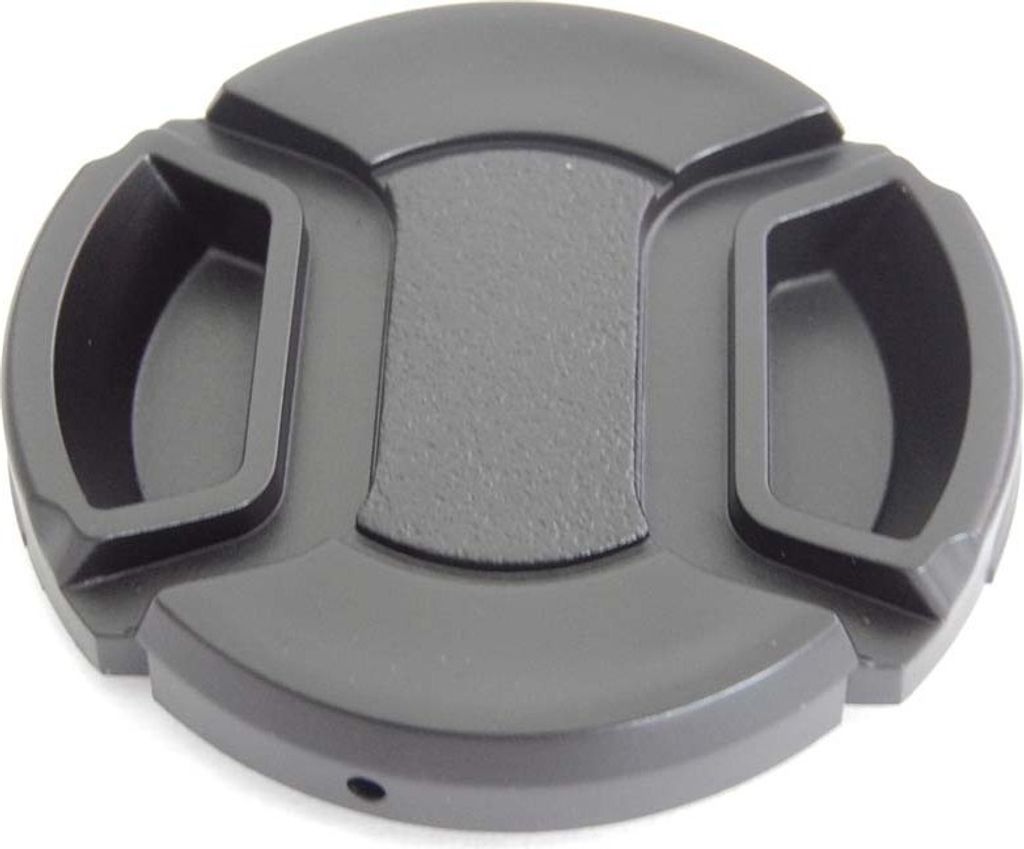 vhbw Objektivdeckel 43 mm kompatibel mit Canon EF-M 22 mm 2.0 STM Kamera - Kunststoff Schwarz, mit Innengriff