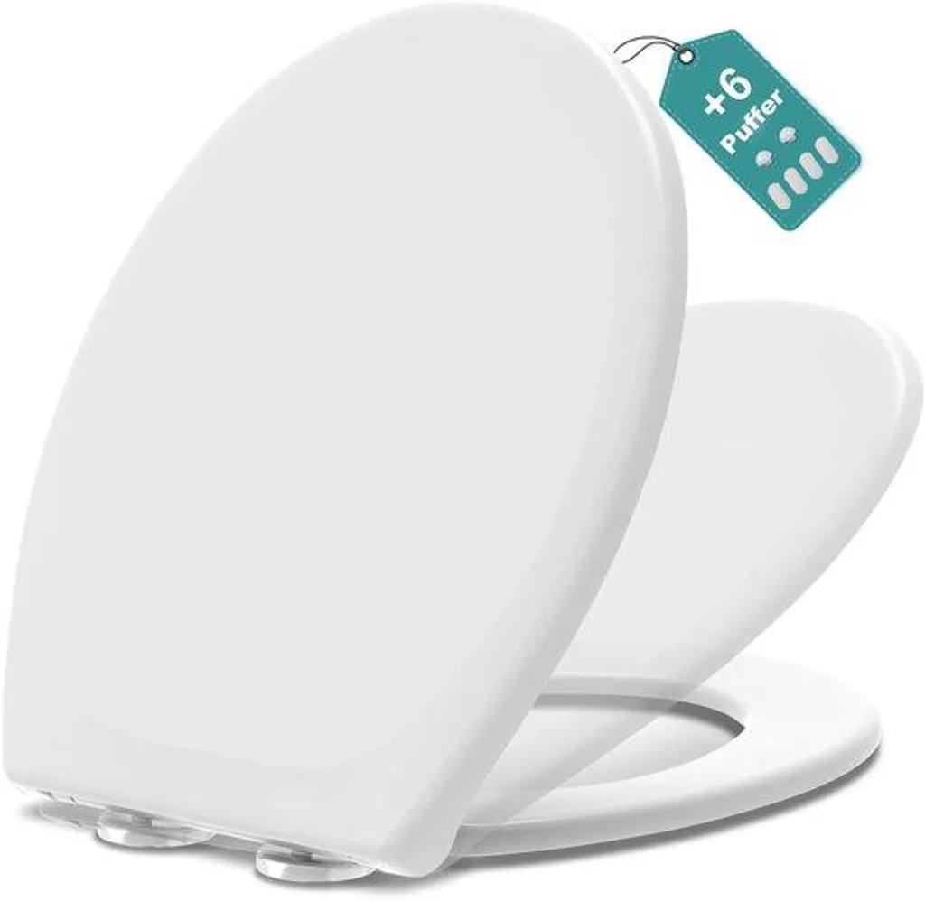 Couvercle de WC avec Fermeture Douce Silencieuse et Installation Facile