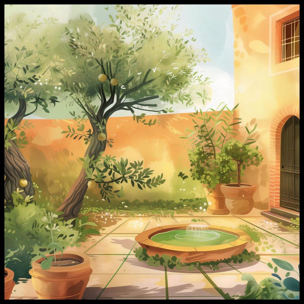 Plakat 100x100cm Sonniger Tag
