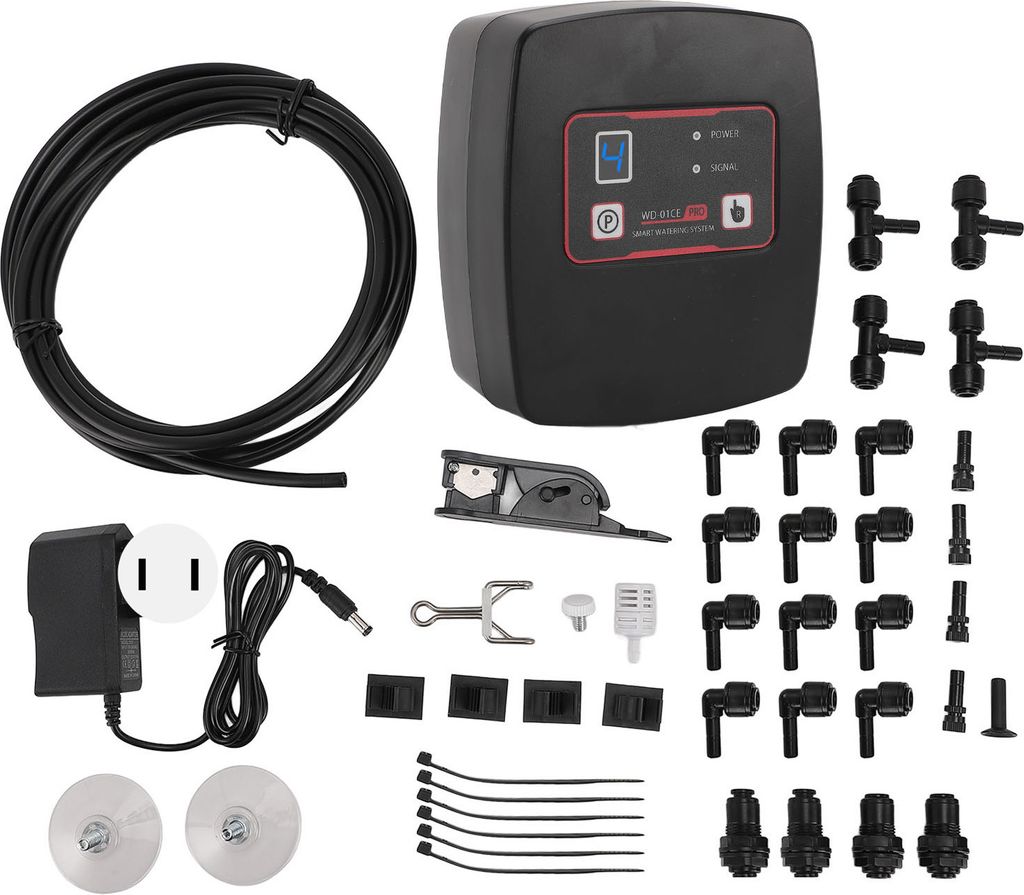 Reptile Misting System Reptile Mister Automatisch mit Timer Terrarien Luftbefeuchter mit Nebeldüsen Spray Kit für Regenwald Pflanzen US-Stecker