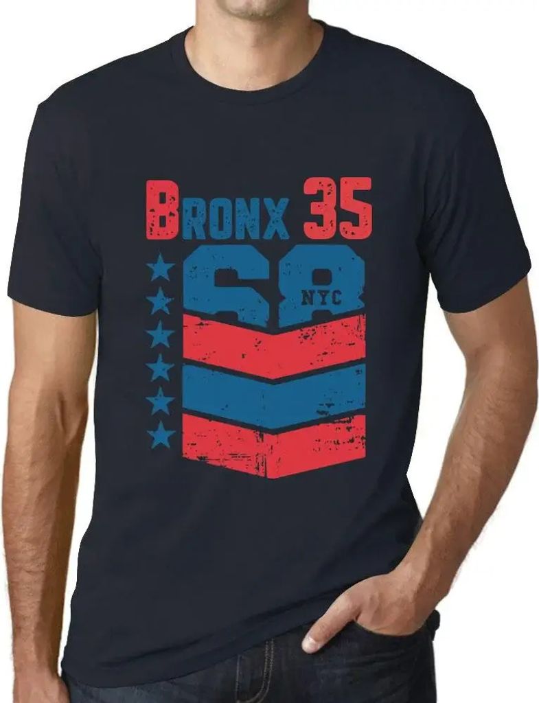 Herren Grafik T-Shirt Bronx 35 Geschenk 35. Geburtstag Jahrestag 35 Jahre Jubiläum 35 Jährige Mann Jahrgang 1989 Kurzarm Lustige Druck