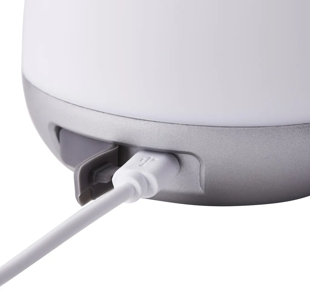 Éclairage de table extérieur rechargeable Gemma blanche pour repas d'été - 8