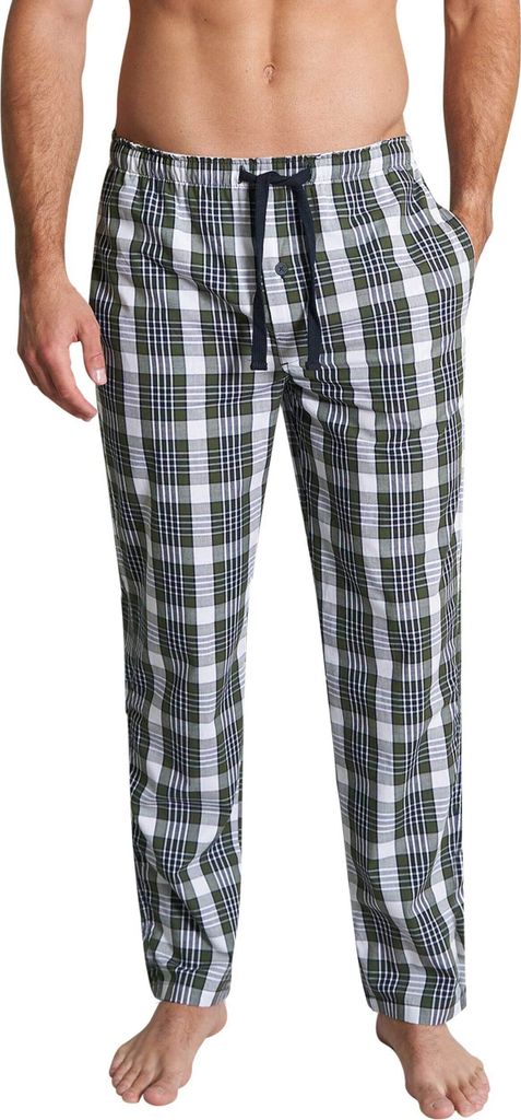 TOM TAILOR Herren Lange-Hose grün kariert Größe: 52