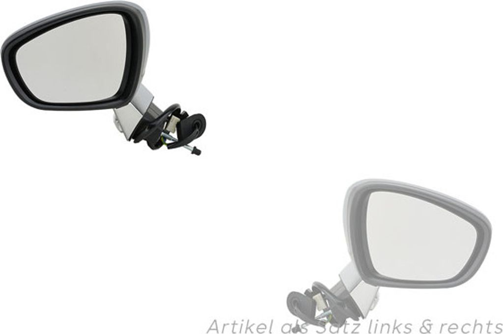 Außenspiegel passend für Citroen C3 DS3 11/09- Set Links Rechts grundie. 00008154AV 8154AV 00008154AW 8154AW Johns
